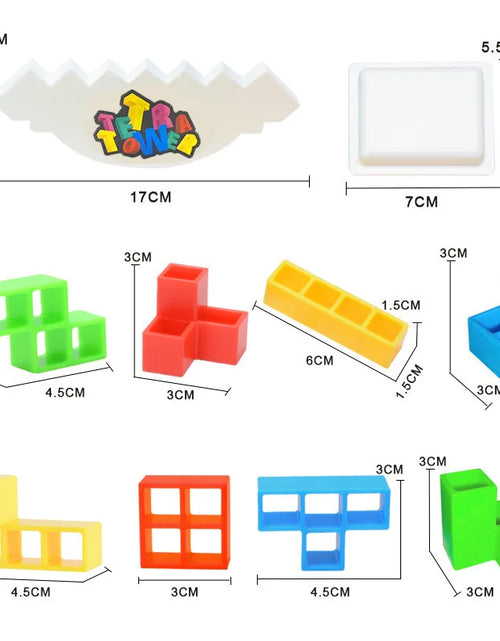 Load image into Gallery viewer, HOT Stacking Blocks Tetra Tower Balance Game Stacking Building Blocks Puzzle Board Assembly Bricks Educational Toys for Children
