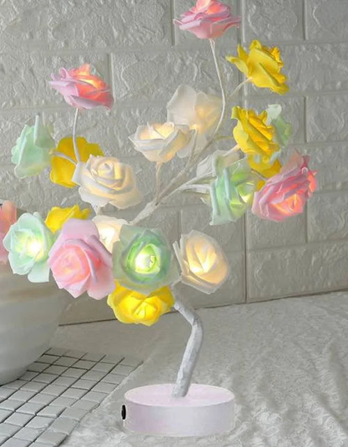 Load image into Gallery viewer, LED Rose Flower Table Lamp
