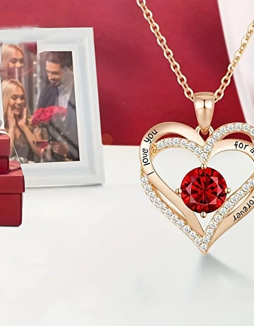 Load image into Gallery viewer, Necklace With Rose Flower Gift Box
