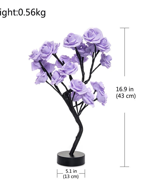 Load image into Gallery viewer, LED Rose Flower Table Lamp
