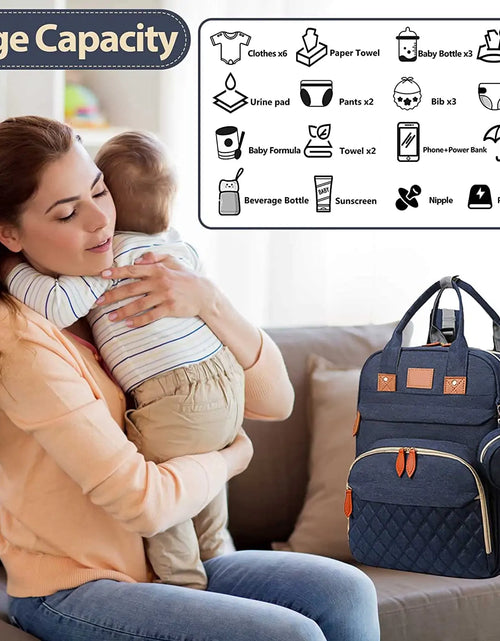 Load image into Gallery viewer, Changing Station Diaper Backpack
