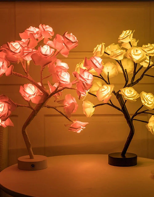 Load image into Gallery viewer, LED Rose Flower Table Lamp
